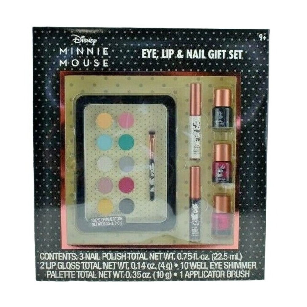 Centric Beauty Disney Minnie Mouse Eye Lip and Nail 7 Pcs Gift Set New